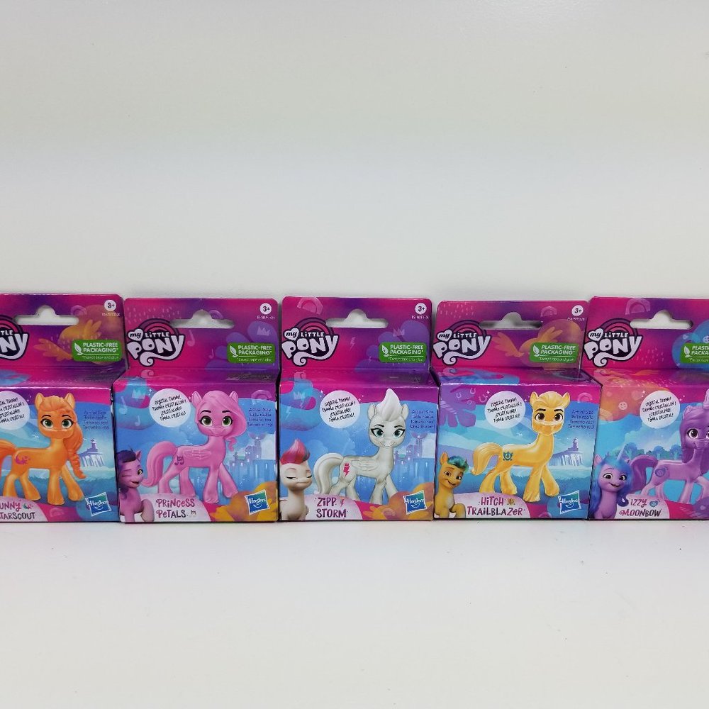 My Little Pony Action figures cake decorations set aproximately 2" = or -